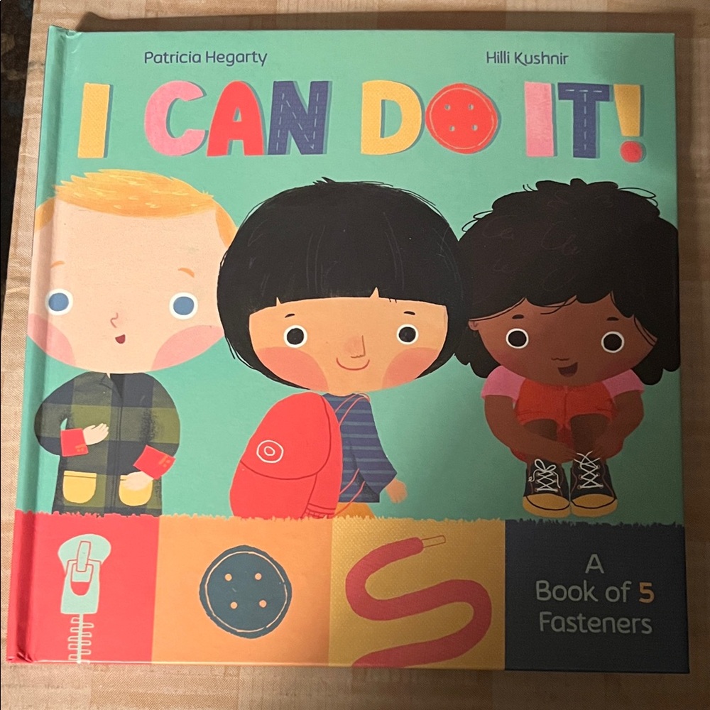 Interactive Kids Learning Book with Fasteners